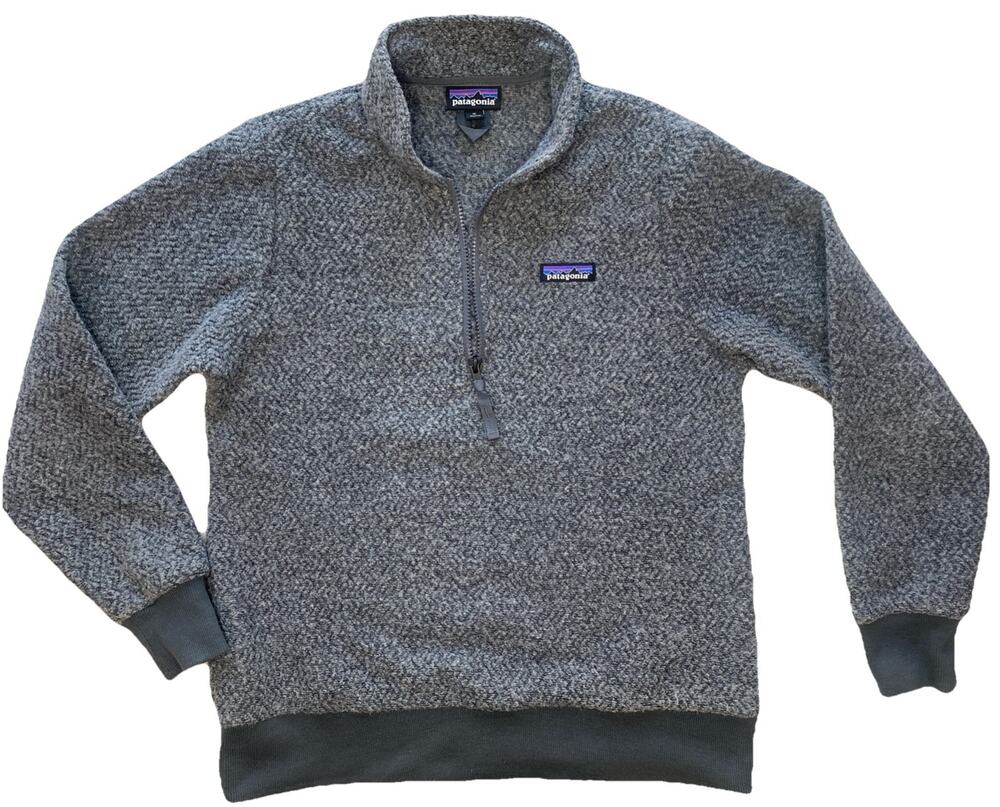 Patagonia Woolyester Fleece Pullover Womens Medium Gray Gorpcore Cozy Sweater